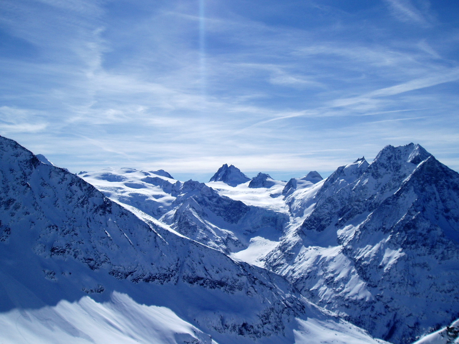 Du sommet, vue sur le glacier du Mont Miné