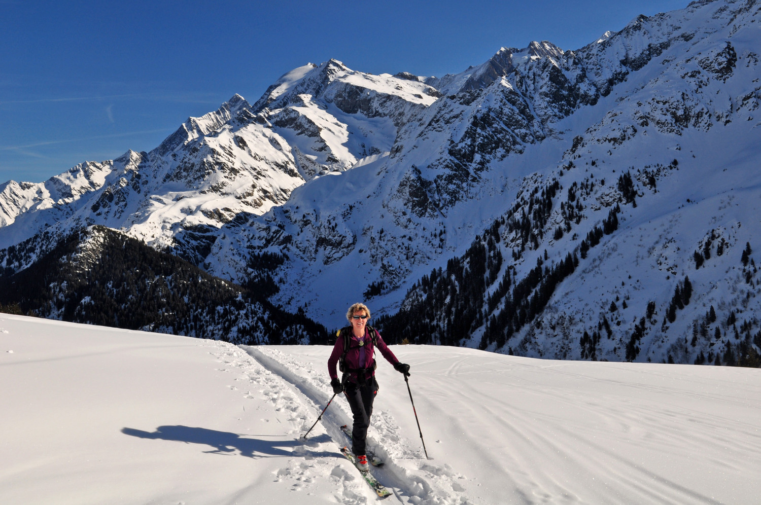 Dans la traversée sur le col de la cicle