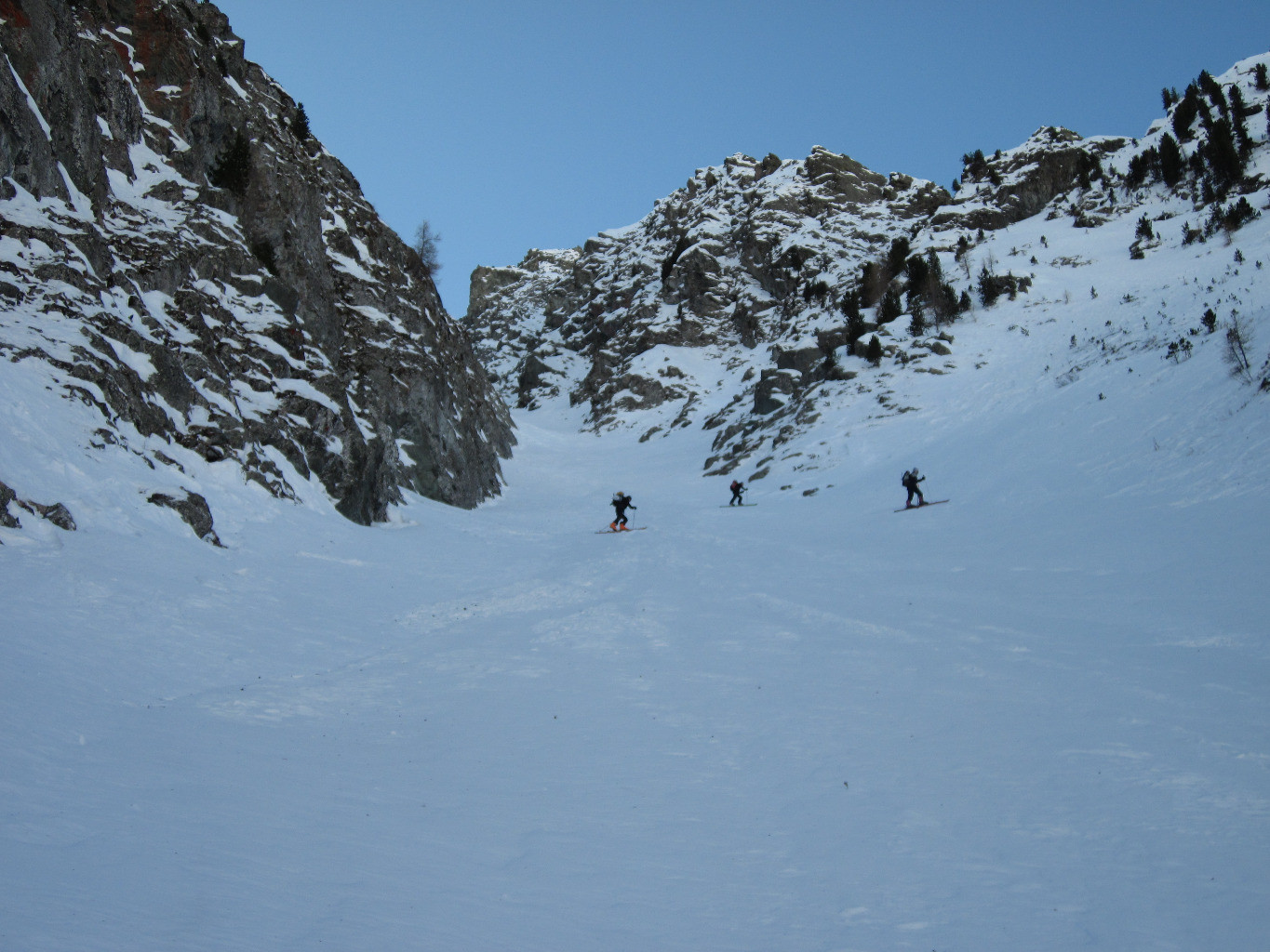 dans la montée