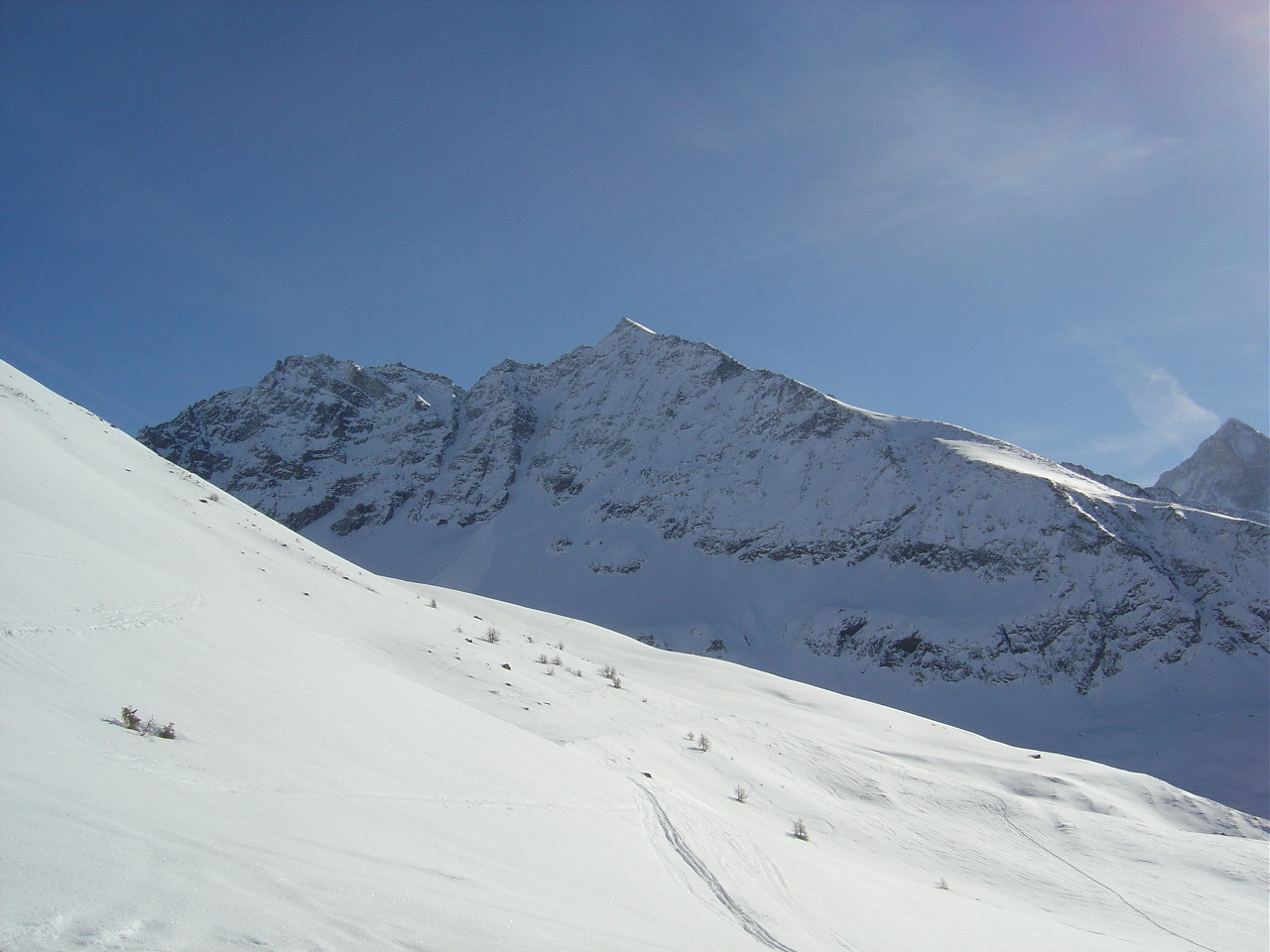 Tsa de l'Ano vue de la traversée au haut de l'alpage de Bréona