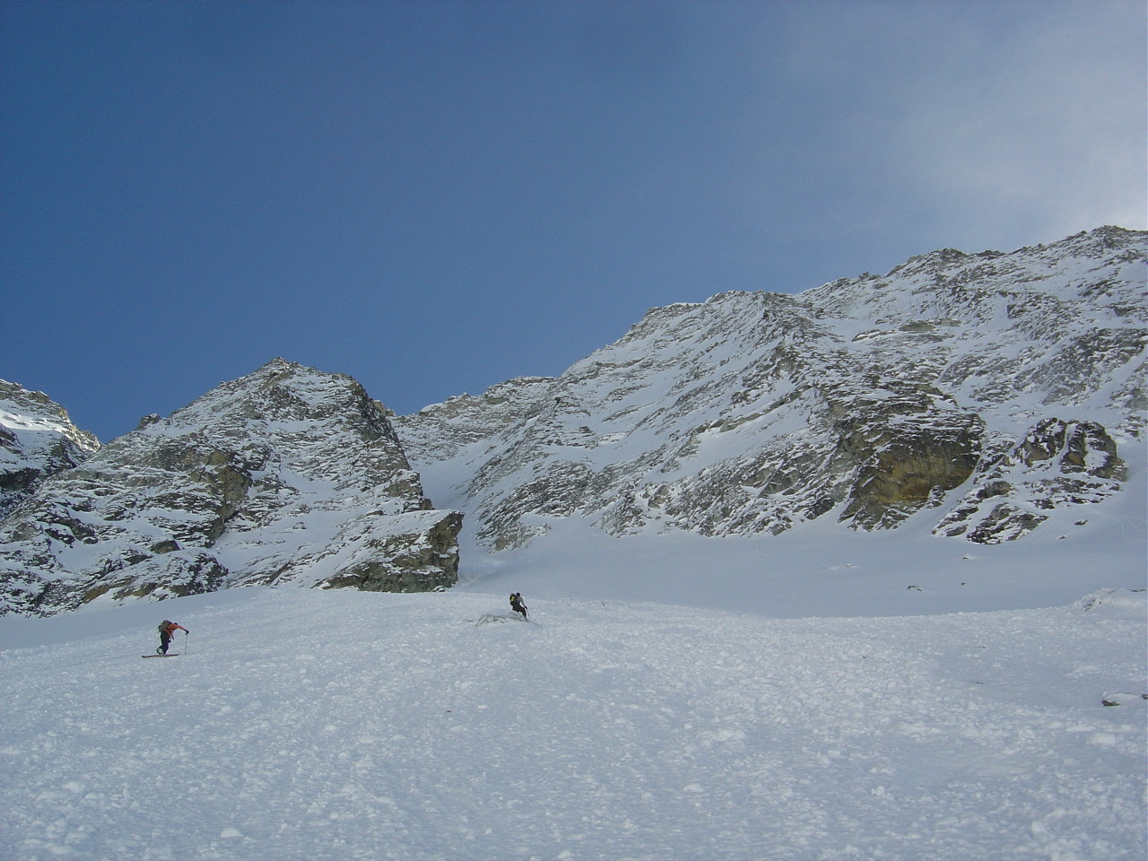 Cône d'avalanche salvateur pour la progression...