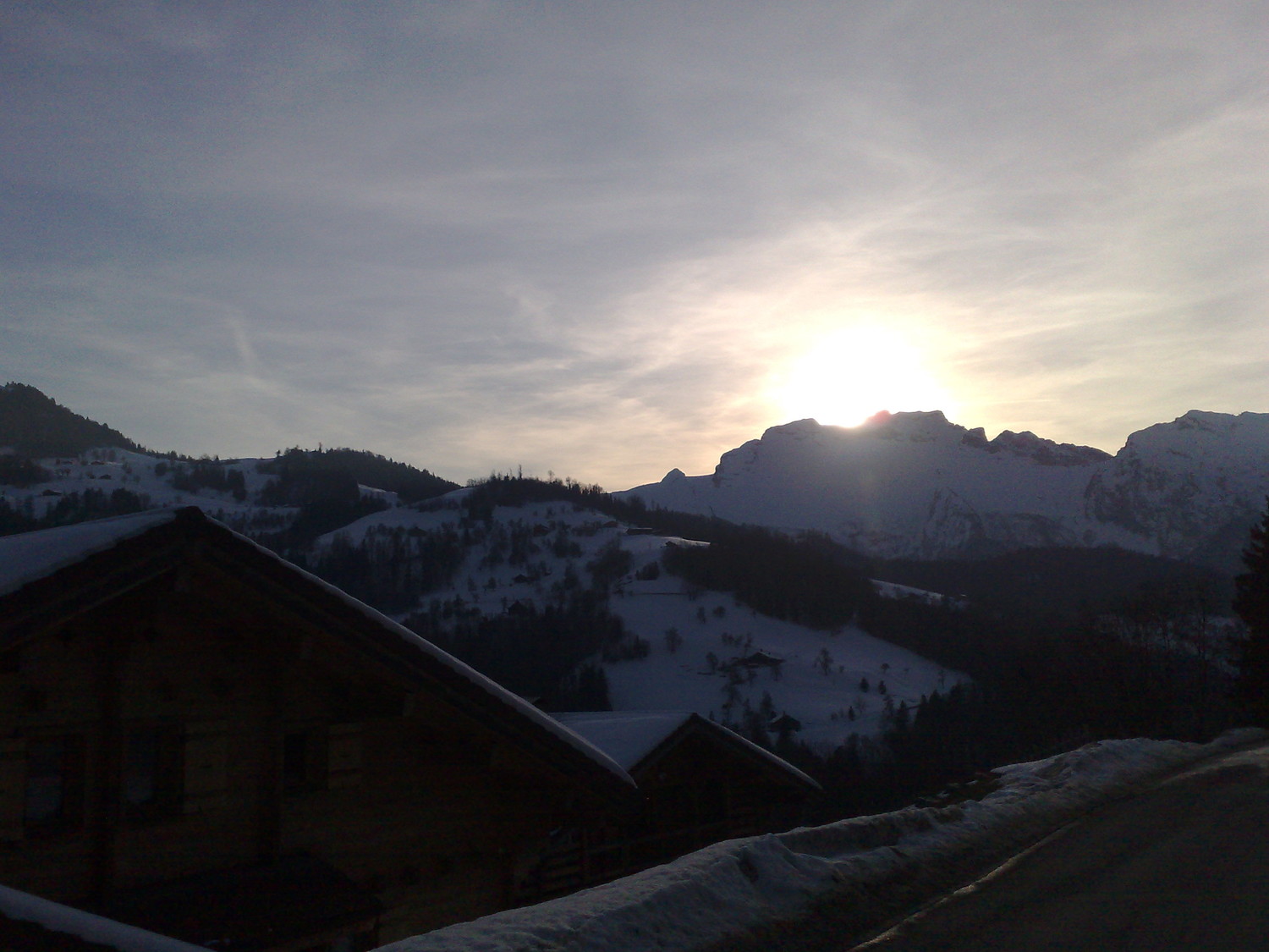 La Tournette au coucher du soleil...