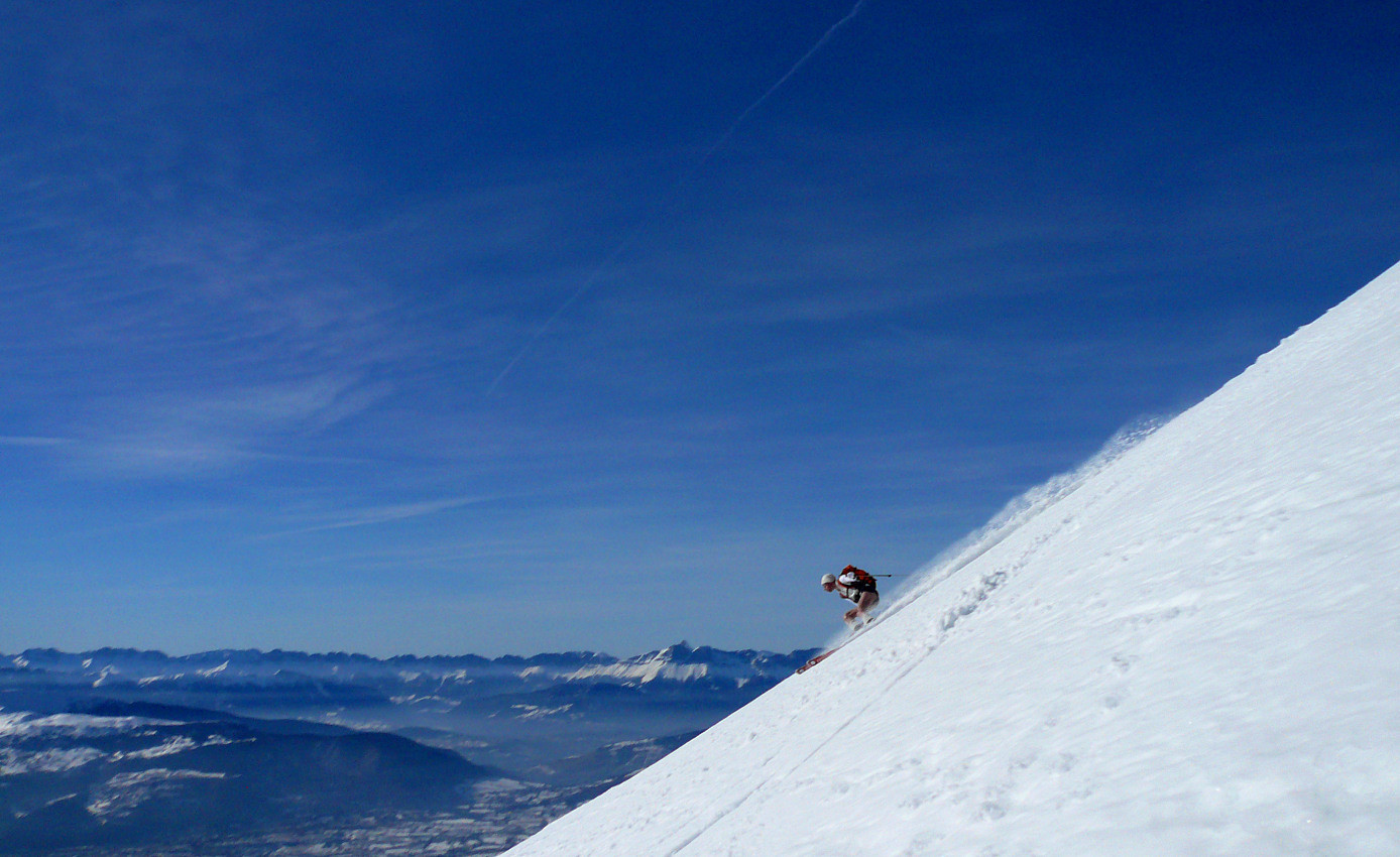 Tête de la Grisonnière, sur fond de Vercors.
