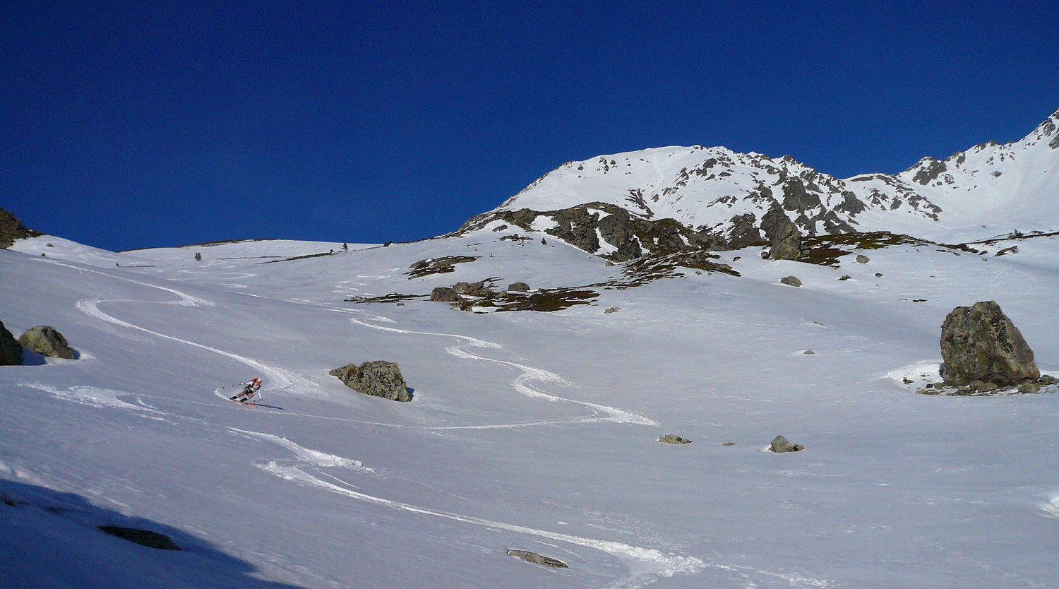 Tête de la Grisonnière: arrivée sur la baraque du Jas.