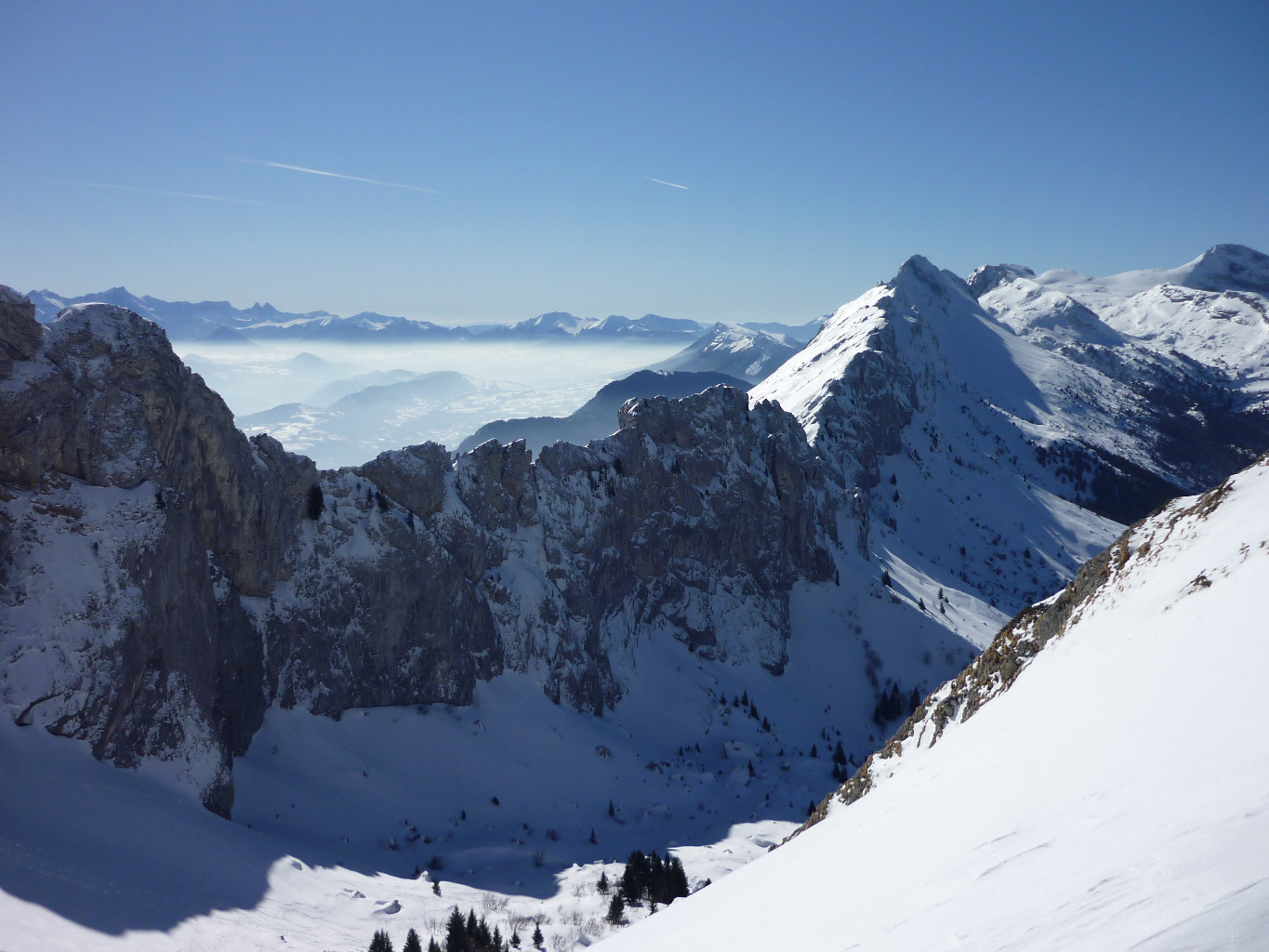 vue sud de l'épaule