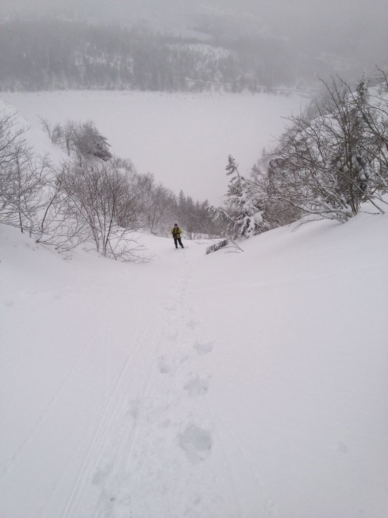 Couloir d'accès au cascades