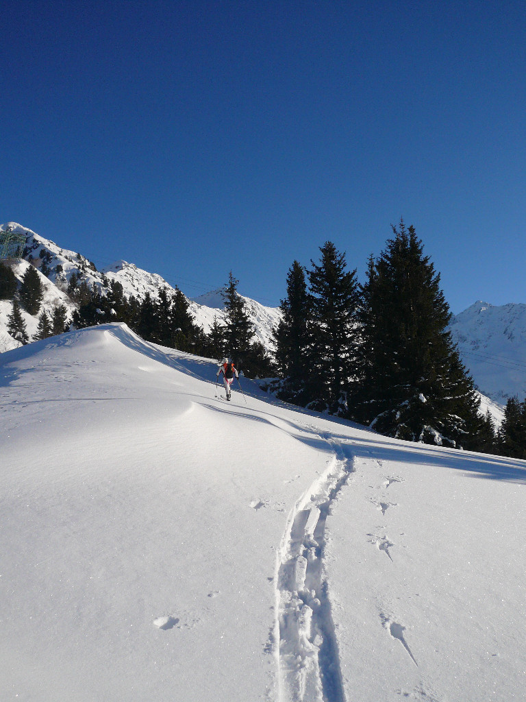 Belle lumière et chaleur après la descente NE.