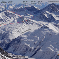 Itinéraires : Col et Aiguille de Malatra (couloir W), mont Tsichette