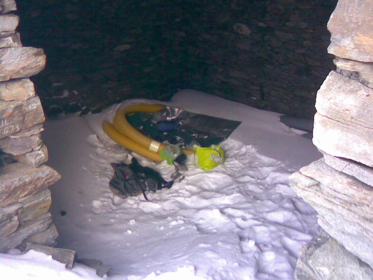 Le bivouac dans la seule grange couverte