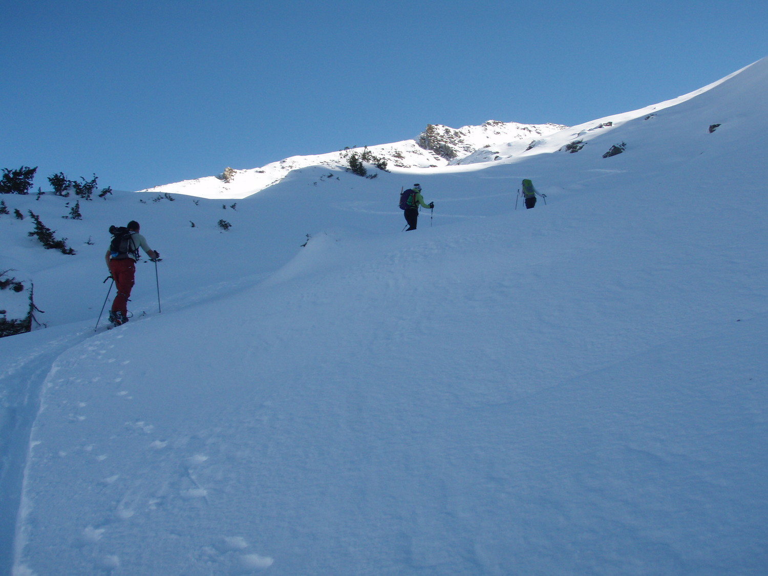 La trace de montée