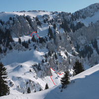 Tracé des cassures des plaques de l'accident du 17/02/2012 en face W du Grand Som
