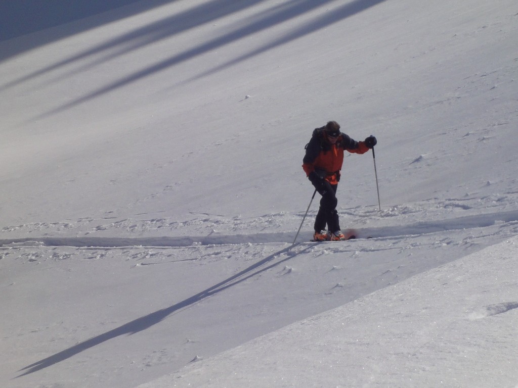 Traversée derrière la Pointe de la Bosse