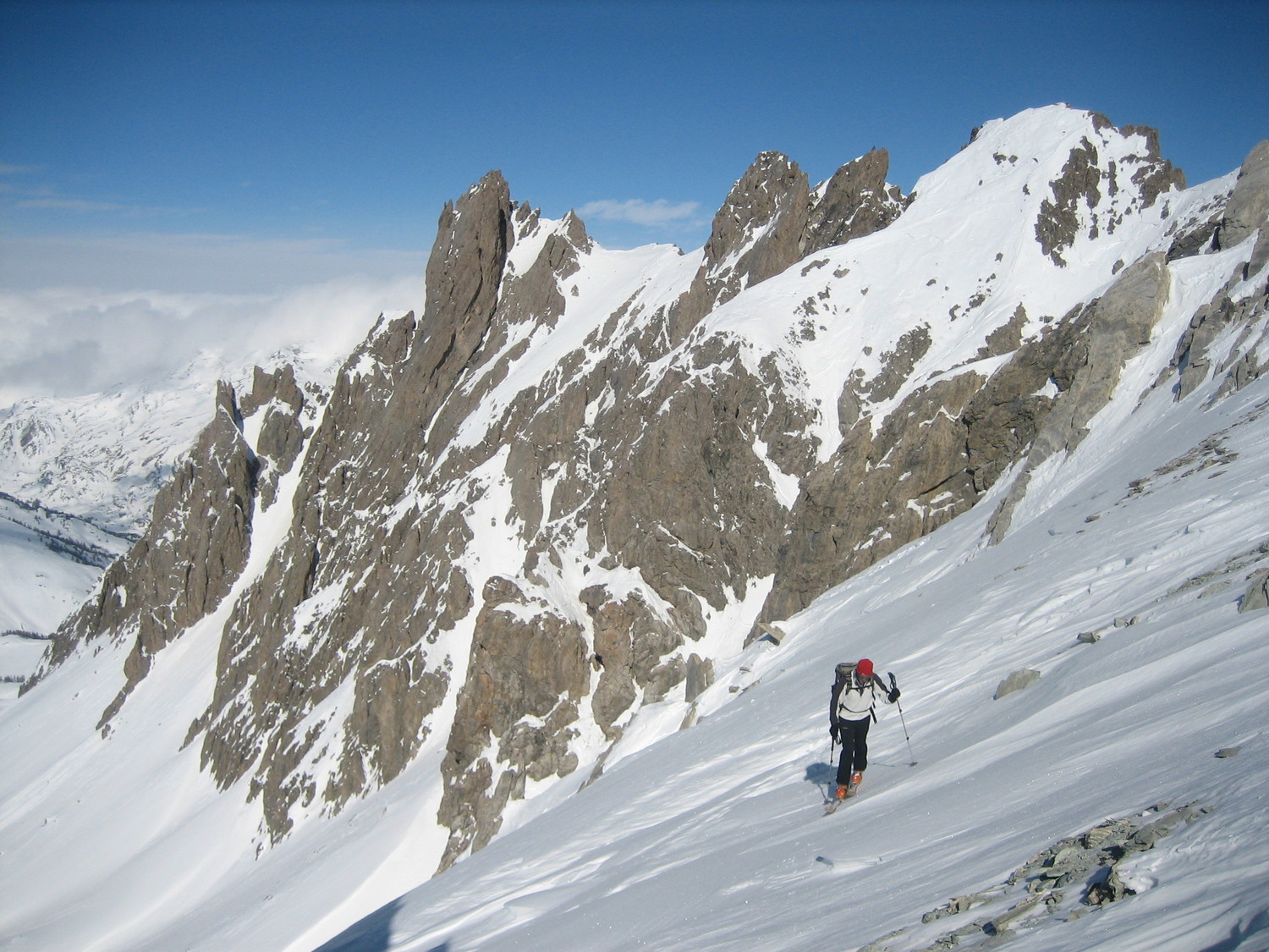 Arrivée à la Crête de la Grande Manche