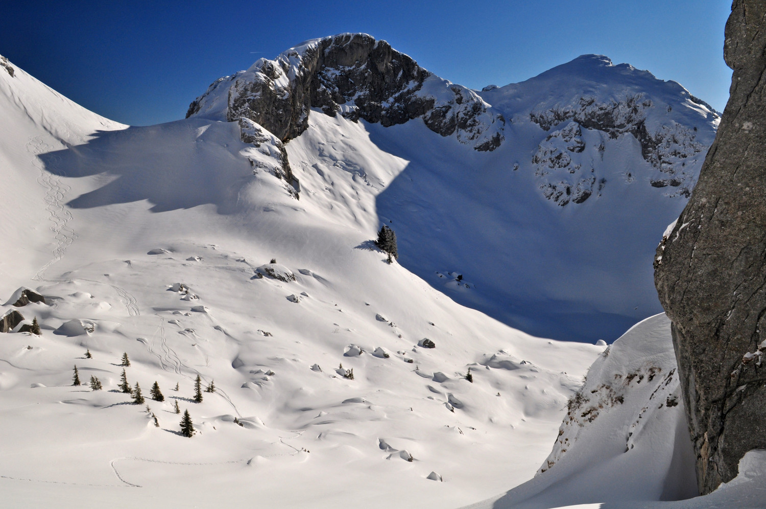 Pointe des Pavis depuis les Portes d'Oche