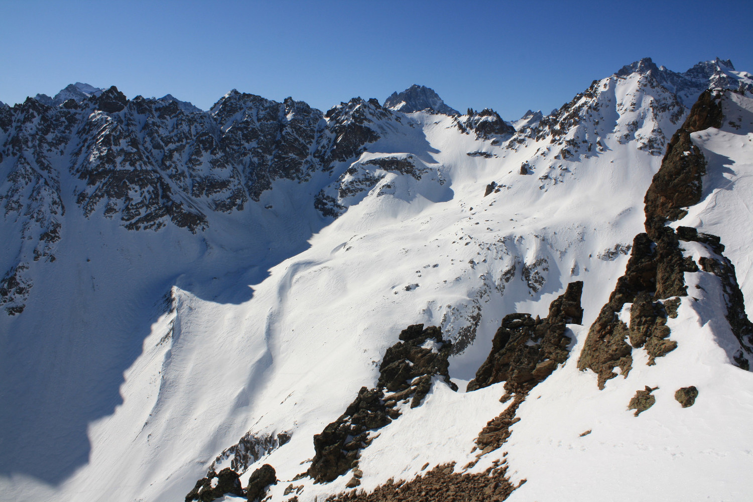 De la Brèche 2900m, vers le SW