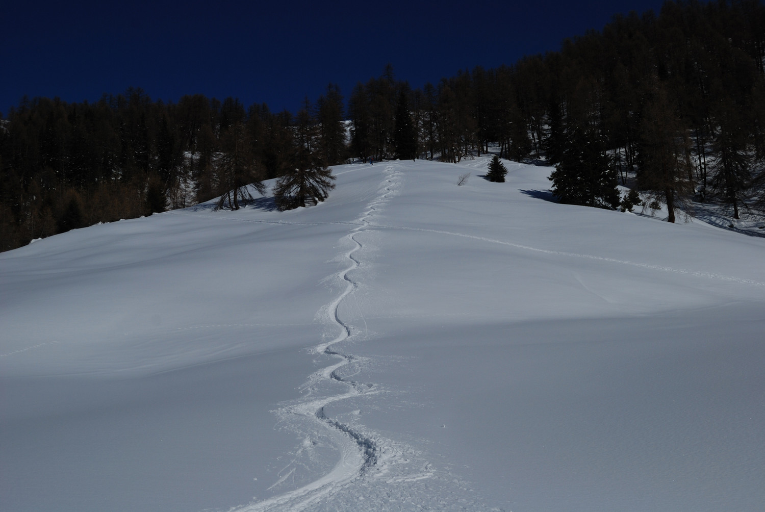 Che "nevaccia" arrivo a fondovalle dal Piz Minschun Pitschen 2927m