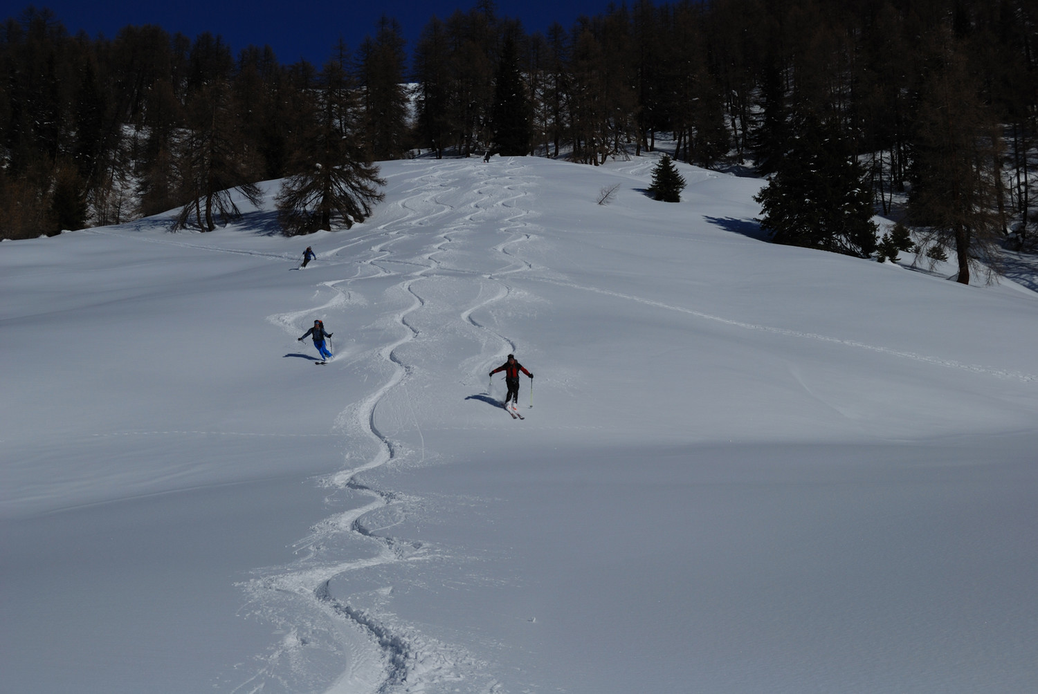 Arrivo a fondovalle dal Piz Minschun Pitschen 2927m