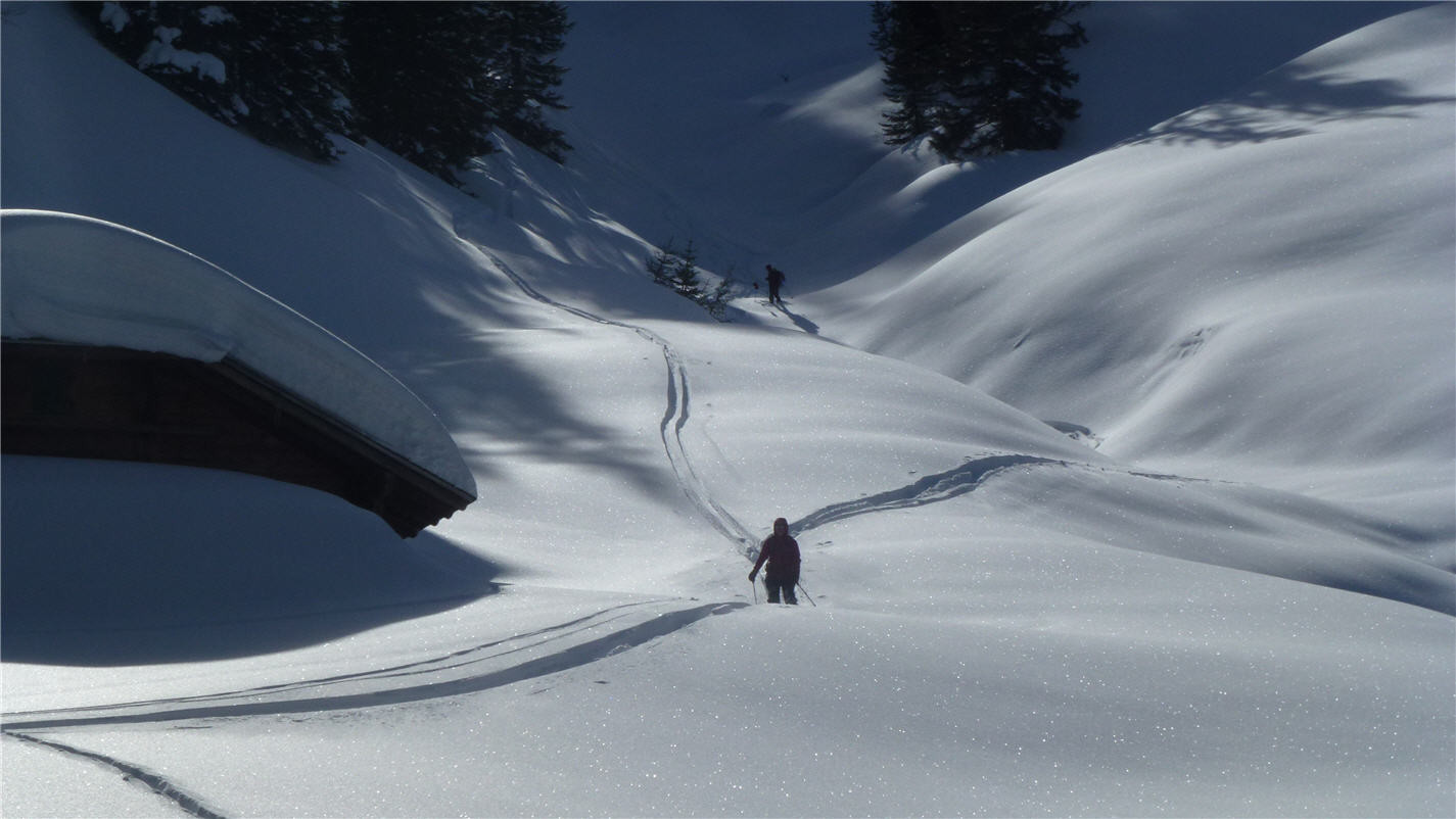 1ère descente sur Schönenboden (image M. degen)