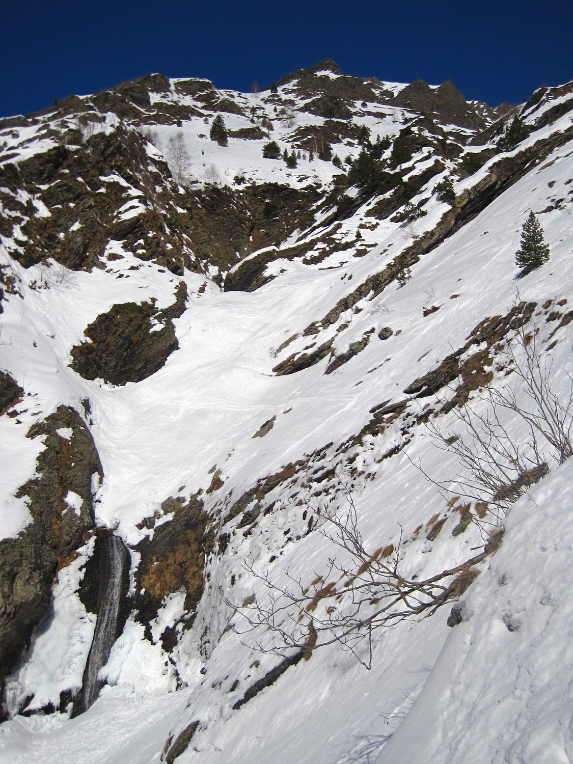 Bas du ruisseau de la Draye, faut zigzaguer