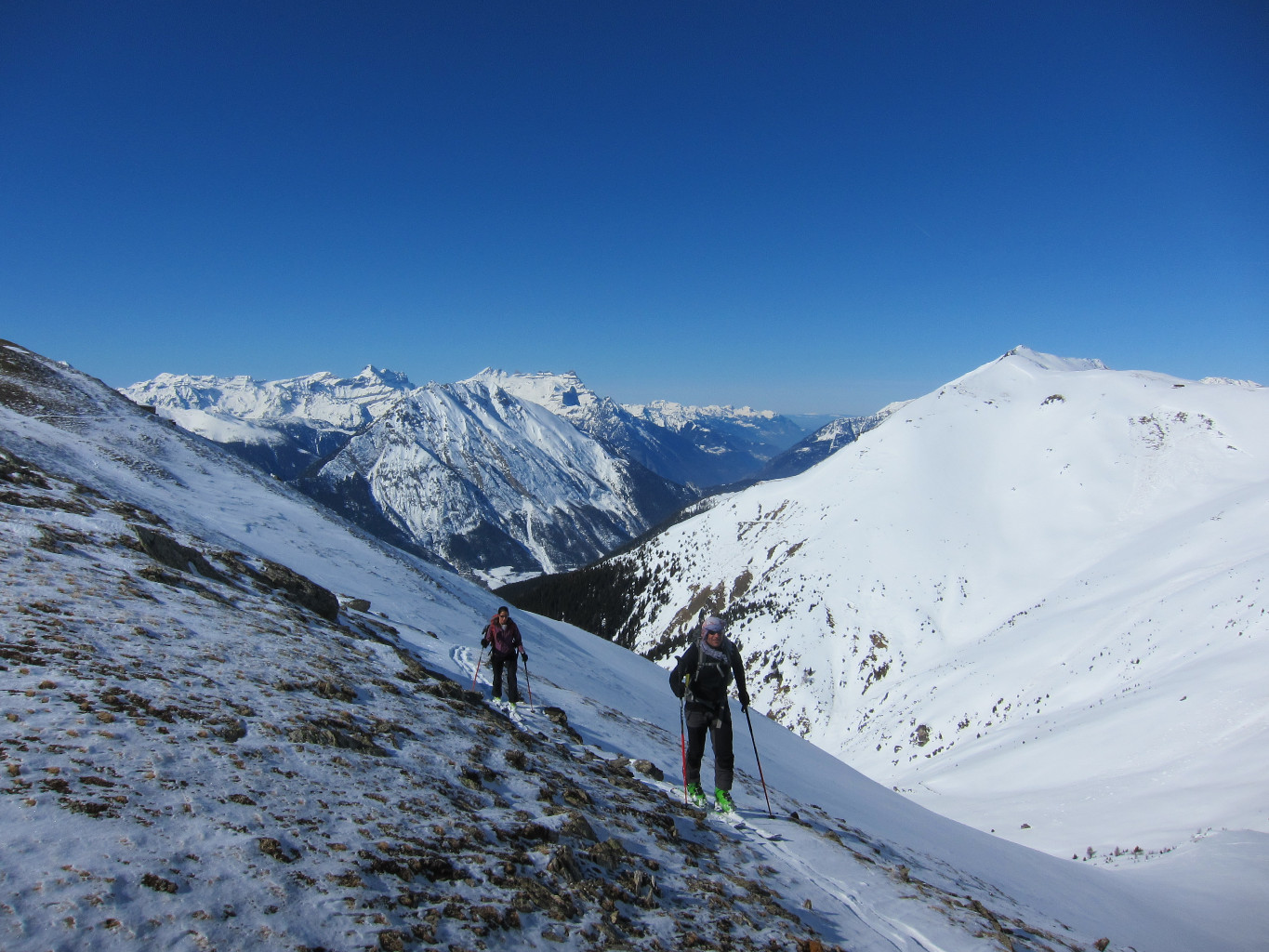Arrivée à la Vuardette avec Mont Brûlé