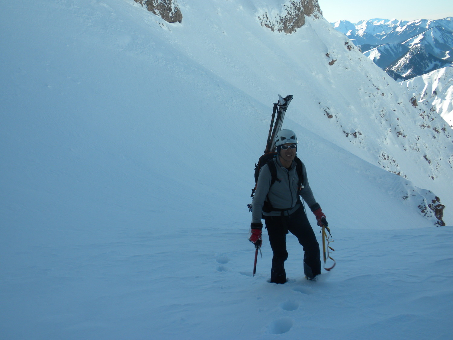 Pierre à la sortie du 1er couloir