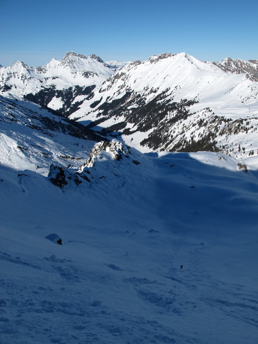 à la descente