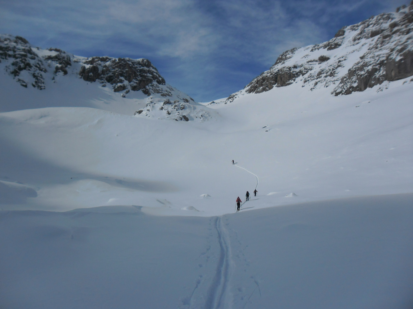 Dans la montée entre le col de la trancoulette et le col de vallouise.