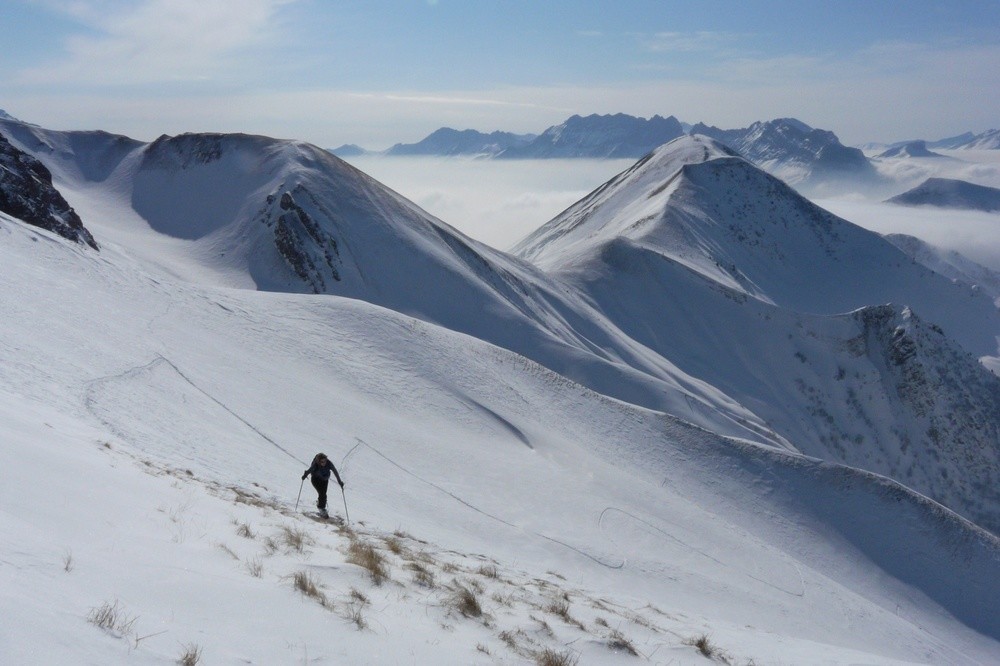 Arrivée sur la crête