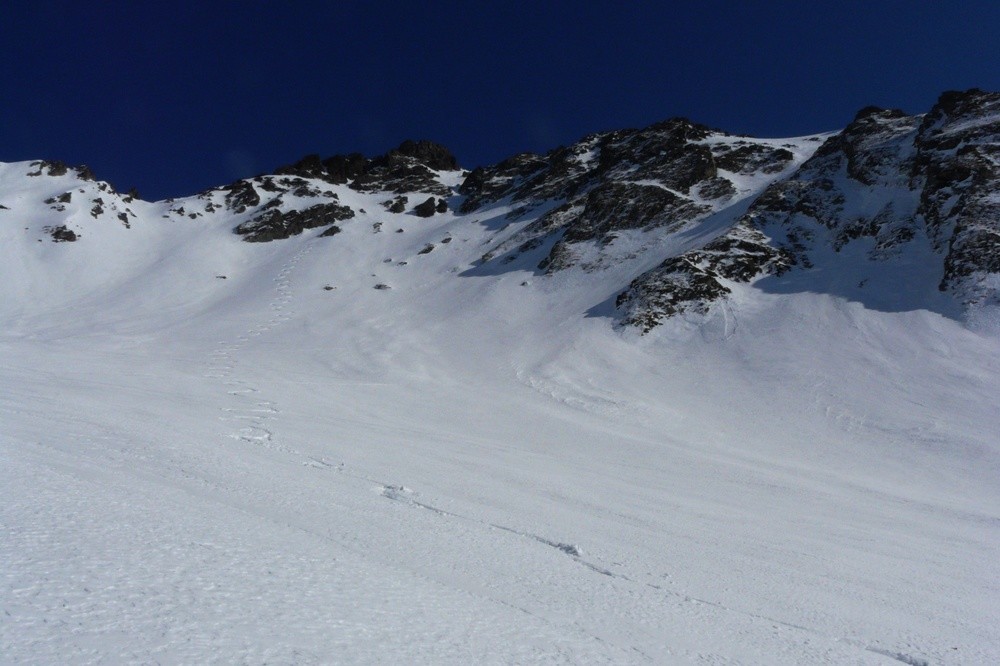 Coiro, au pied du couloir SW