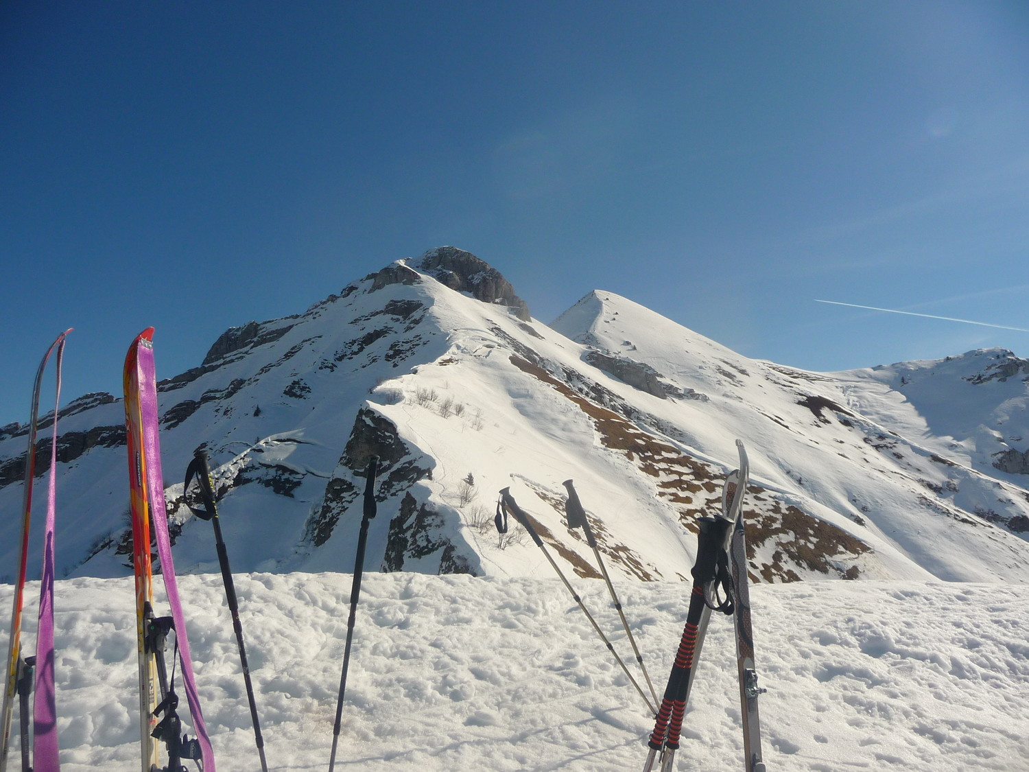 le sommet,vue sur le mont de la coche