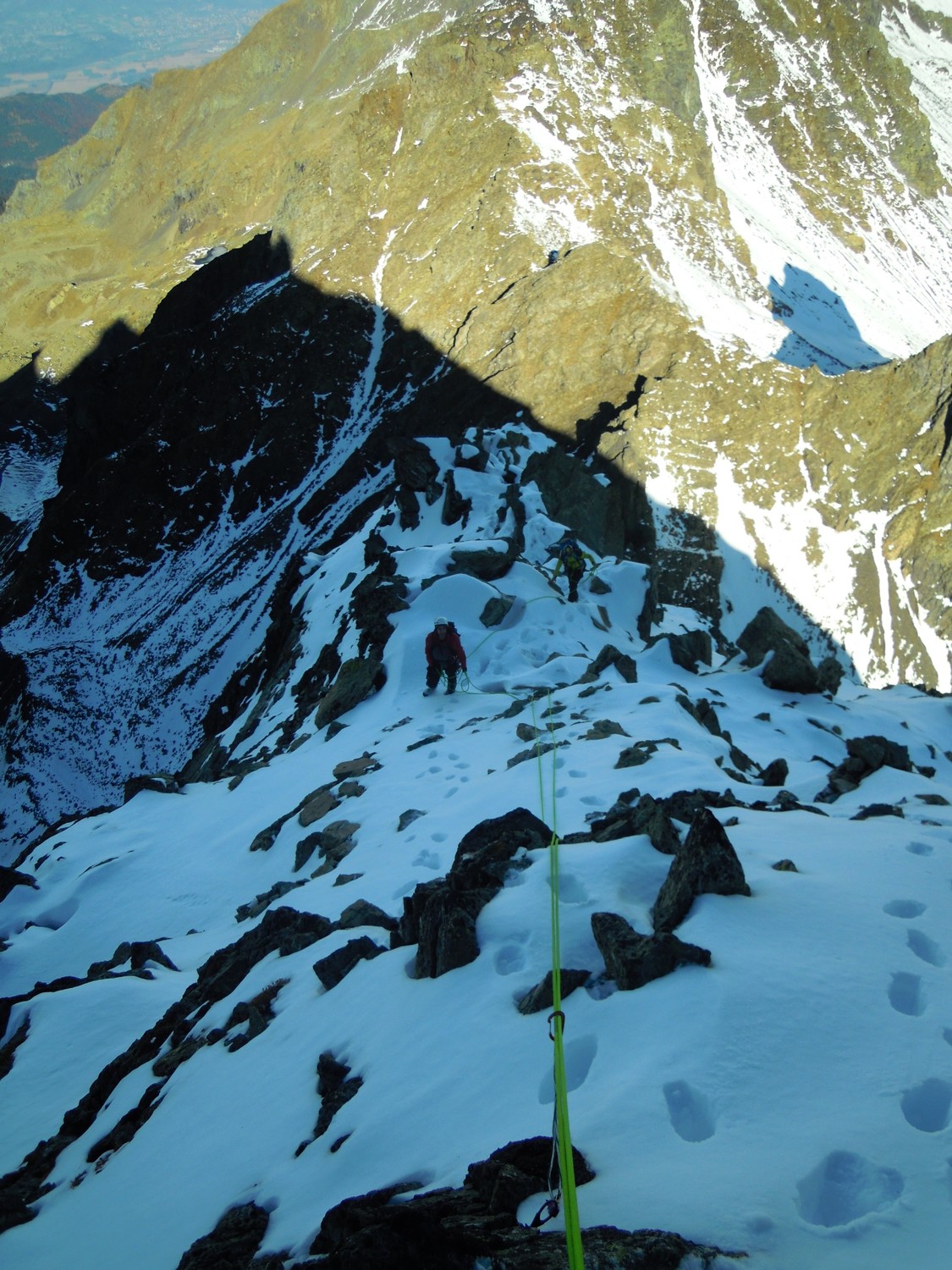 Dans l'arête N