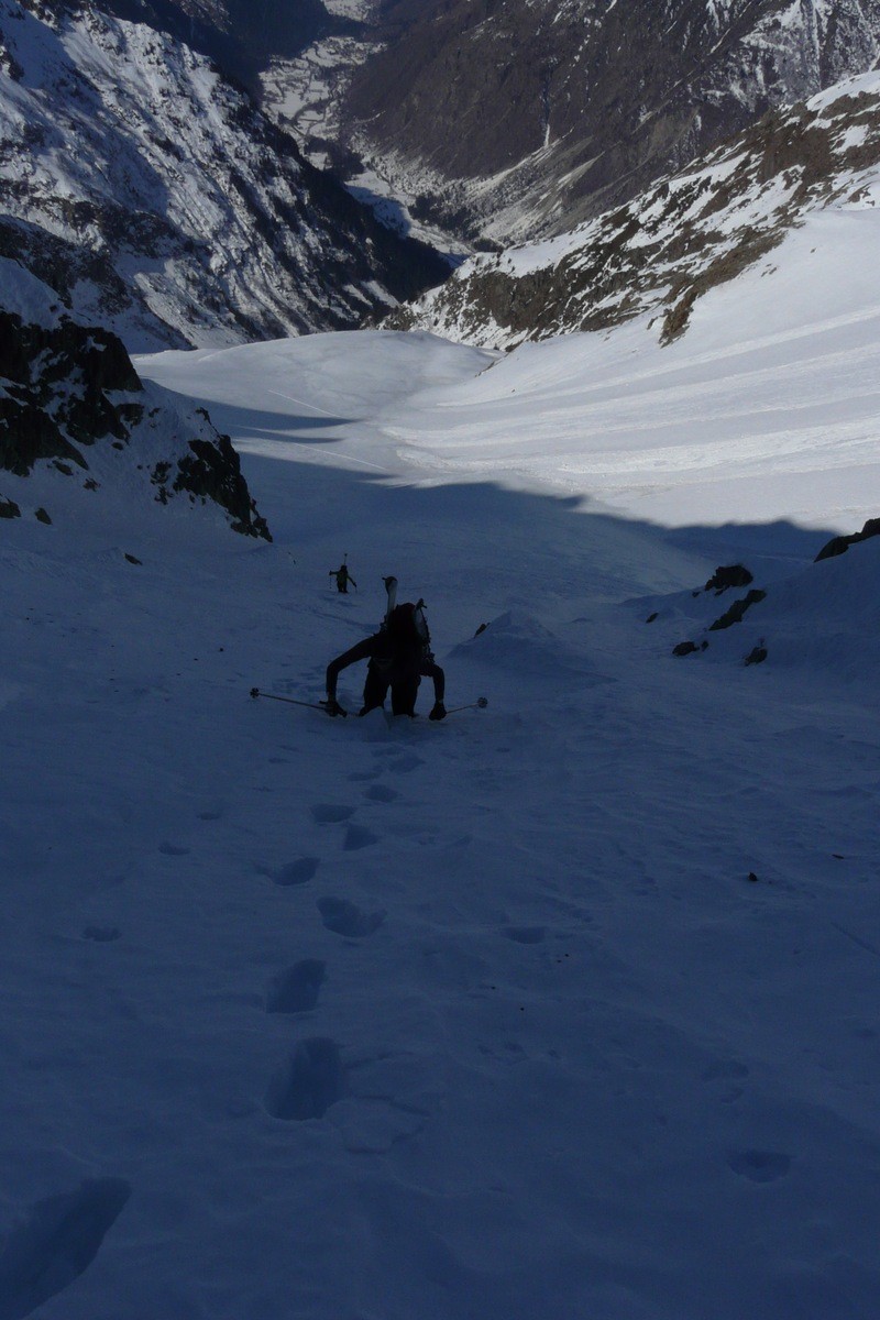 Dans le couloir NW des Collerons