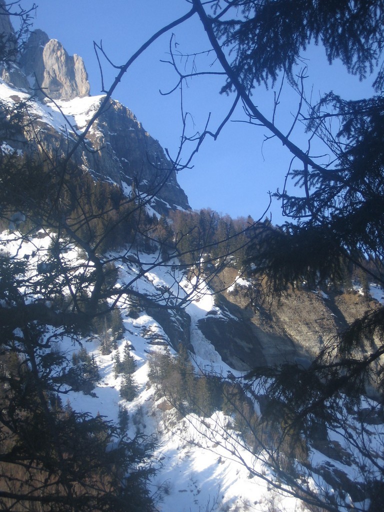 Cascade haut dessus de la Pierre à Voix