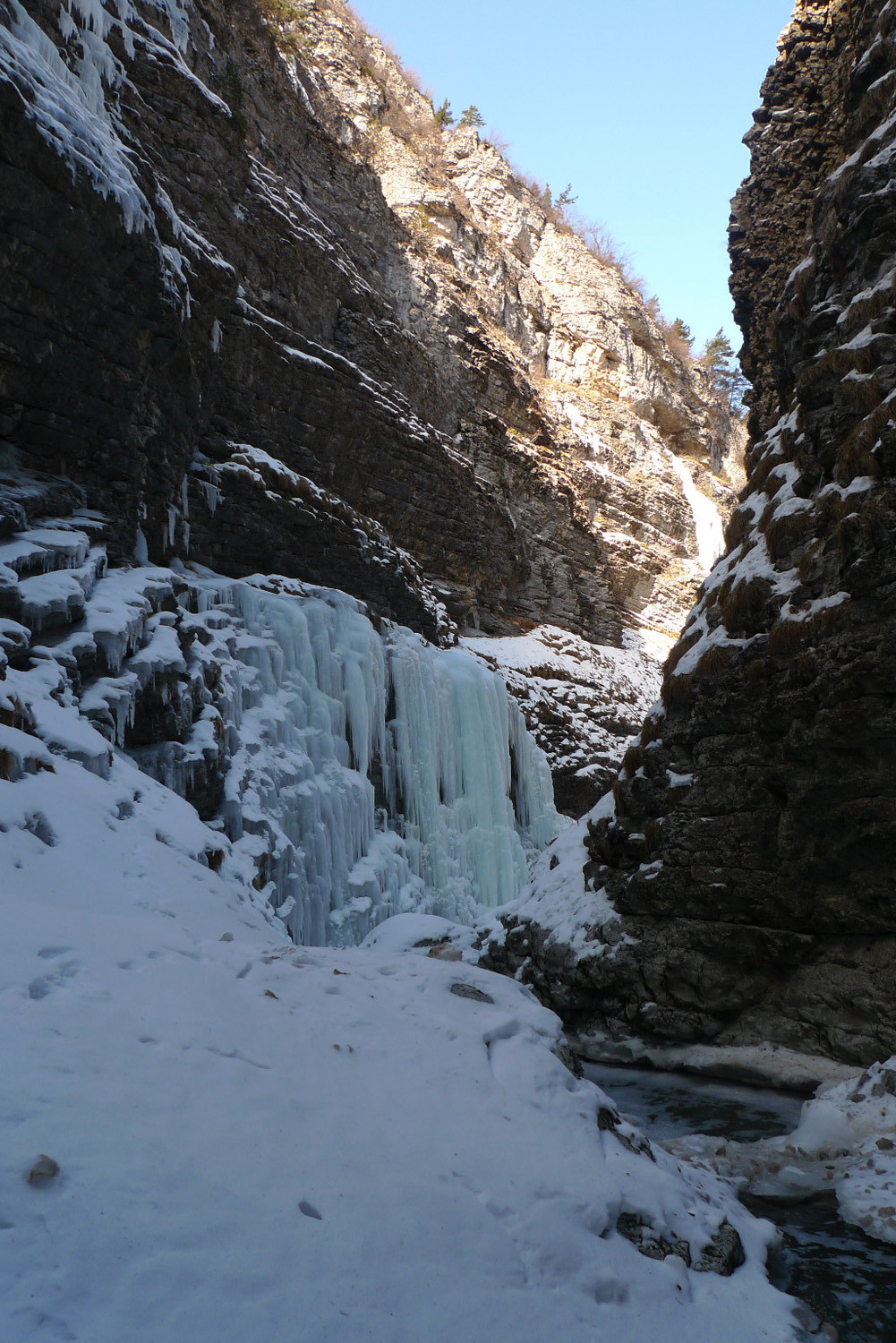 La Gorge, cascade de la via