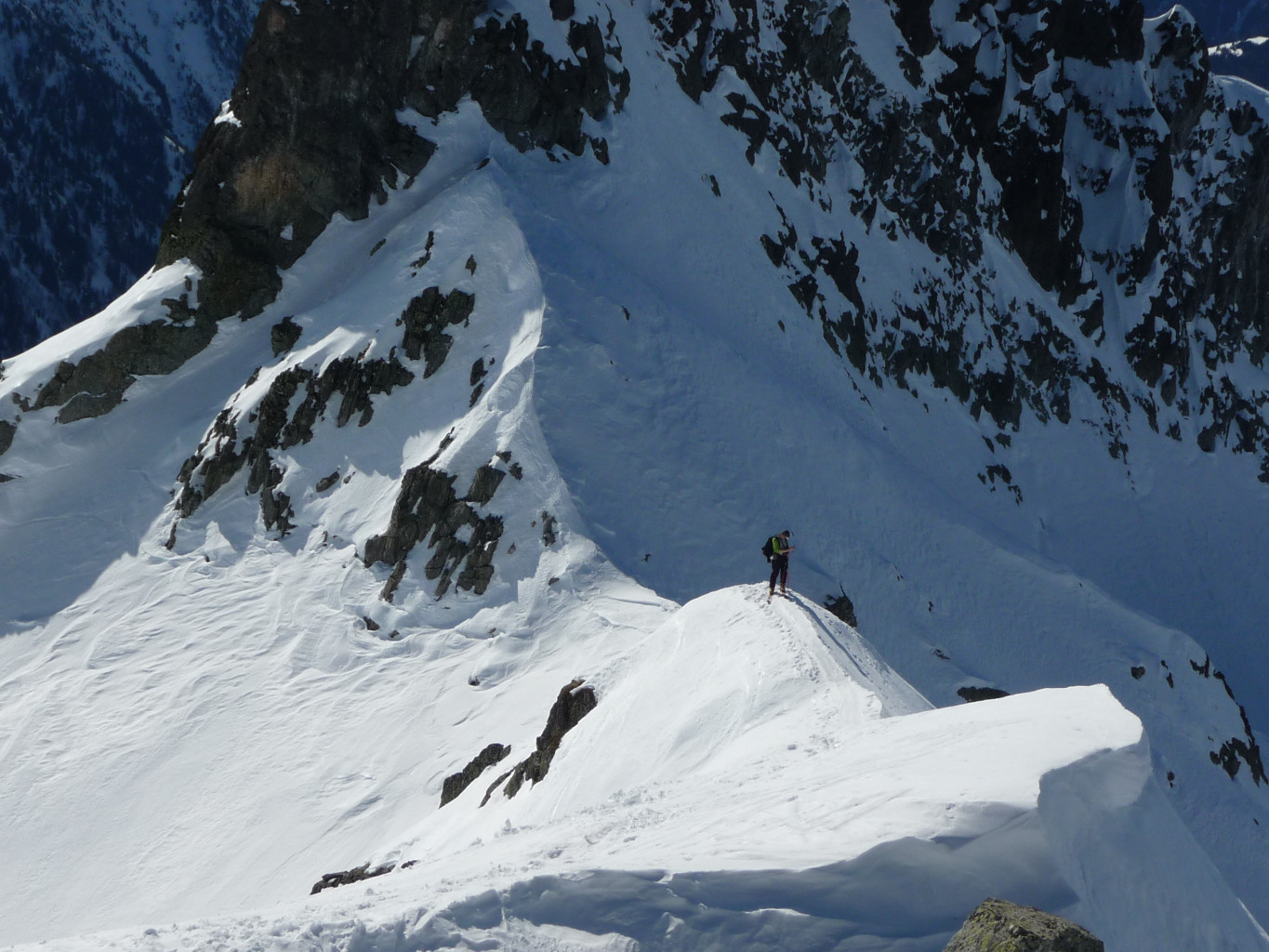 arrivée à la Dent du Pra