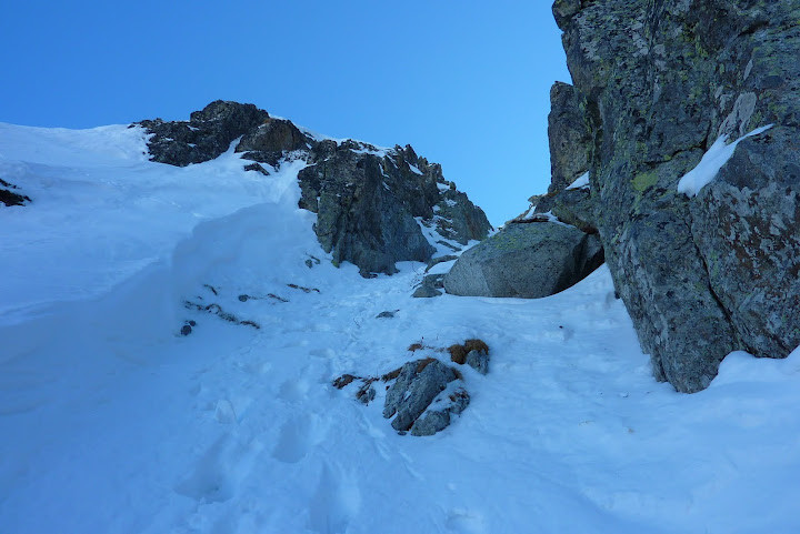 Bifurcation à gauche sur l'Edelweiss