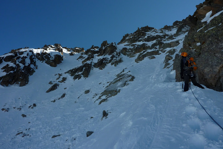 Dans les pentes sommitales