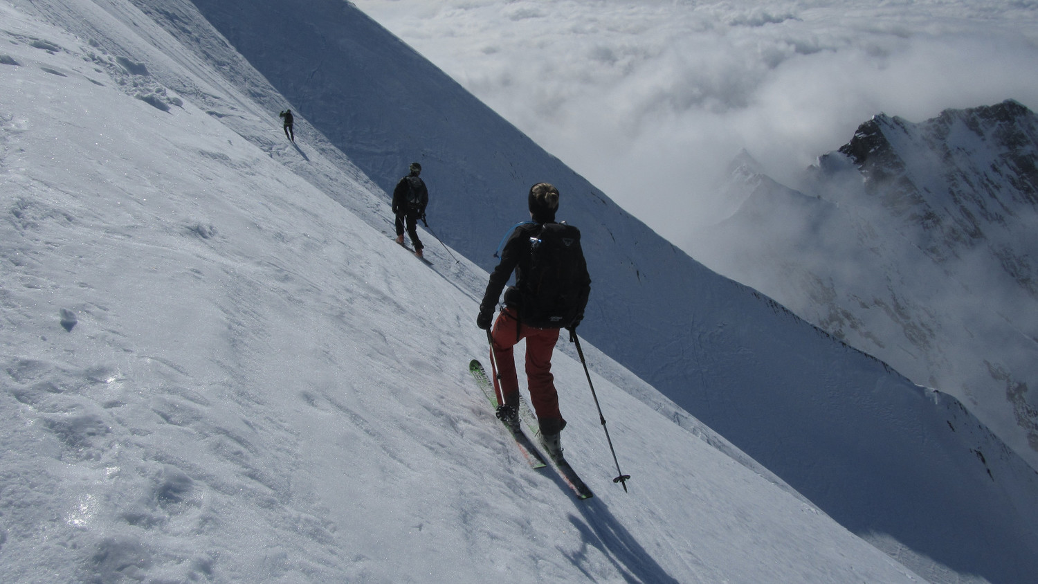 Début de la descente