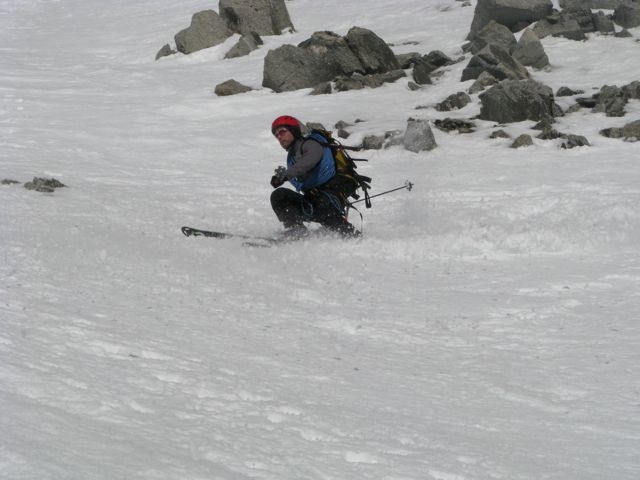 descente dans le couloir SW