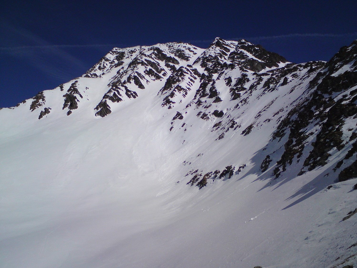 Pointe de Boveire et son couloir en Y