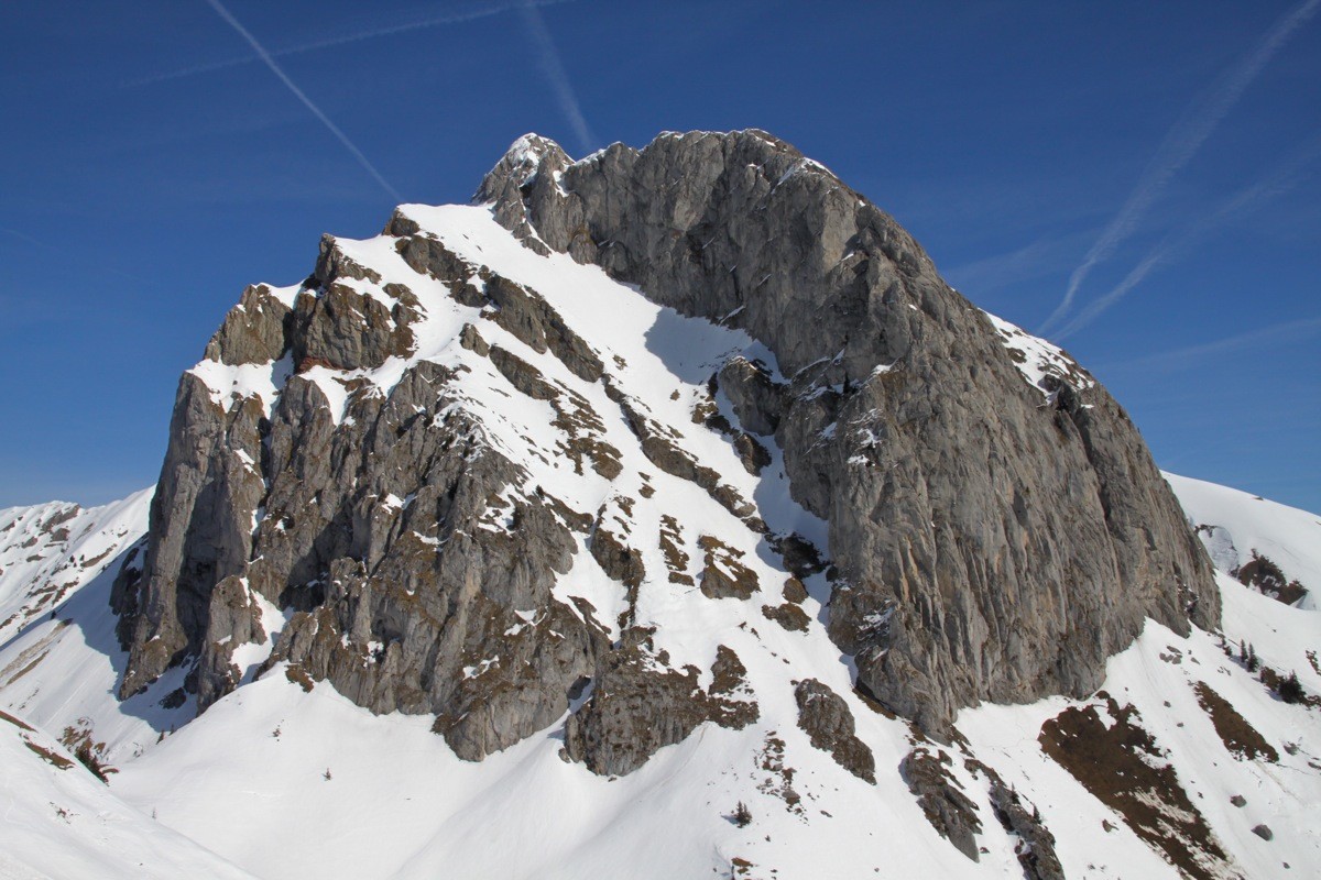 Couloir du Séraukin aux Cornettes de Bise