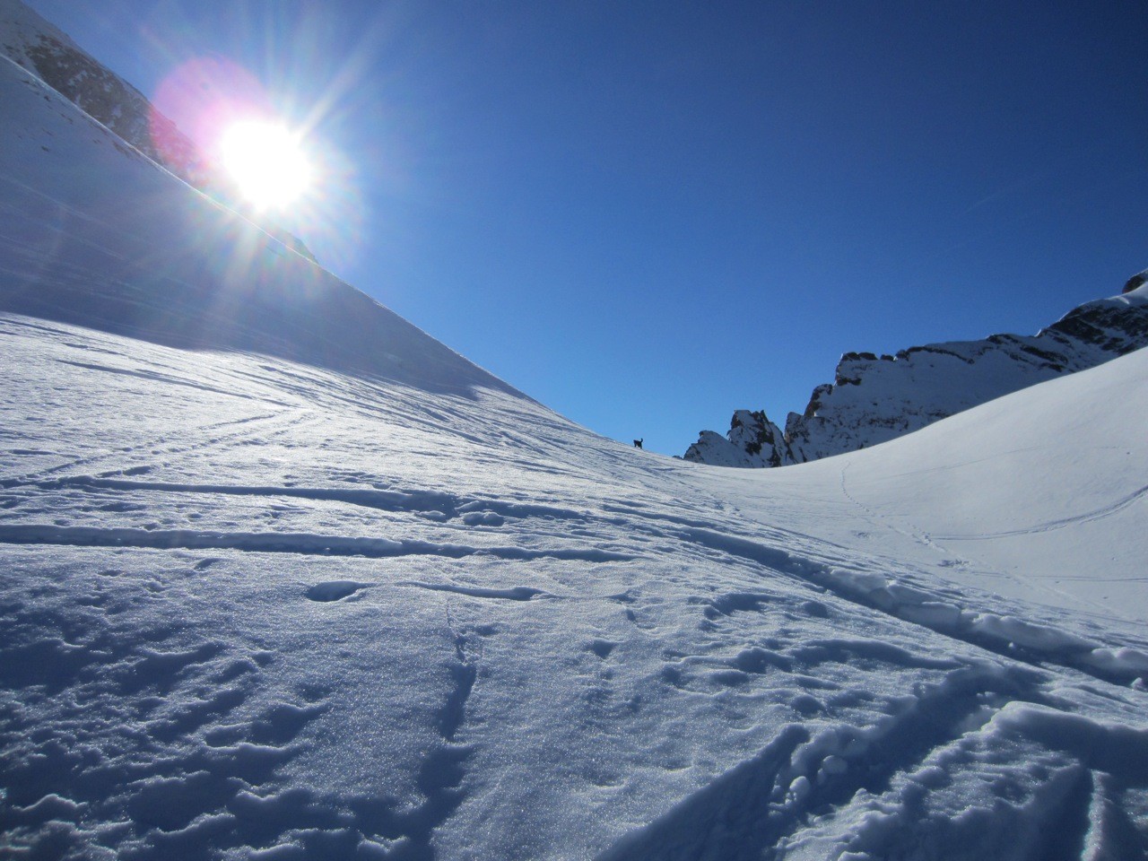 'la sortie vers le col du Charvet