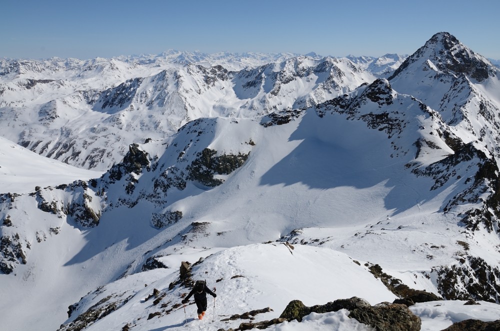 quasi in vetta al Piz Muragl 3157m