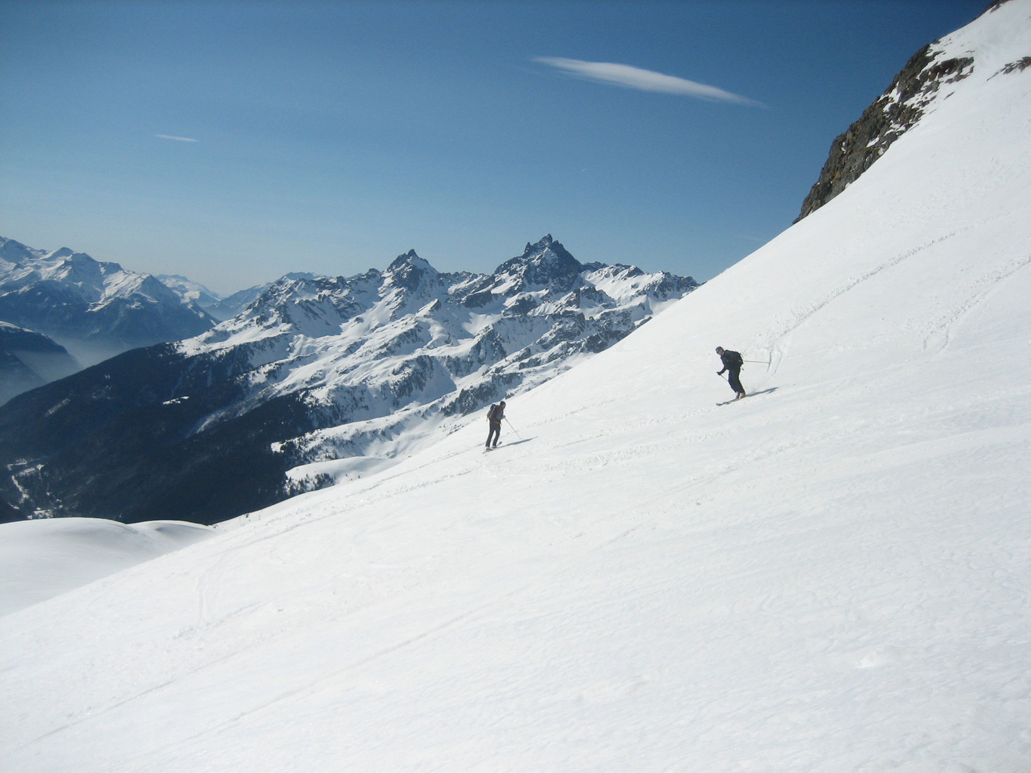 Début de la descente