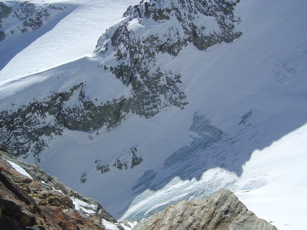 Couloir de la Cabane, rive droite