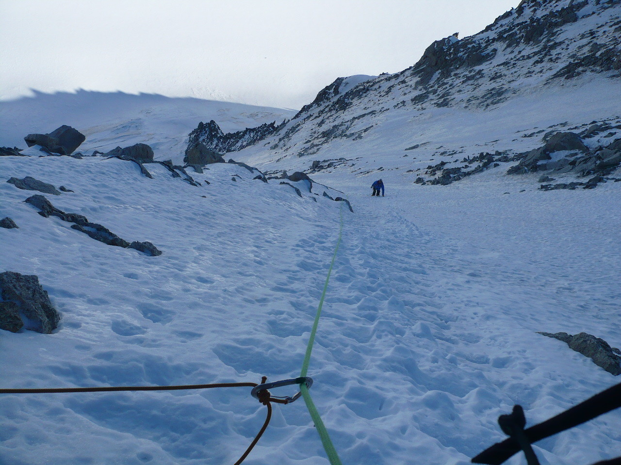 pente finale en neige