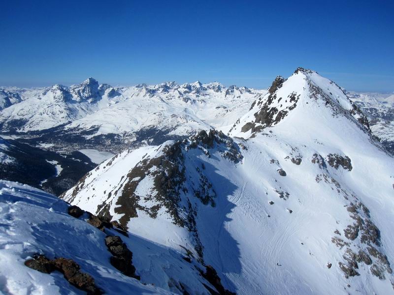 il p.Muragl visto dal piz Clux