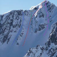 Pointe de Combe Bronsin, face NE