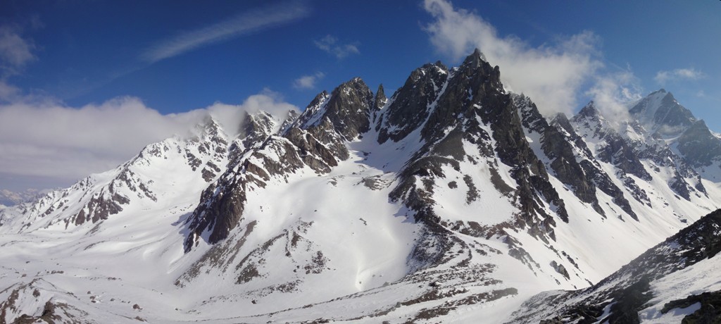 Panorama du Beaufort : du Ritord au Combin