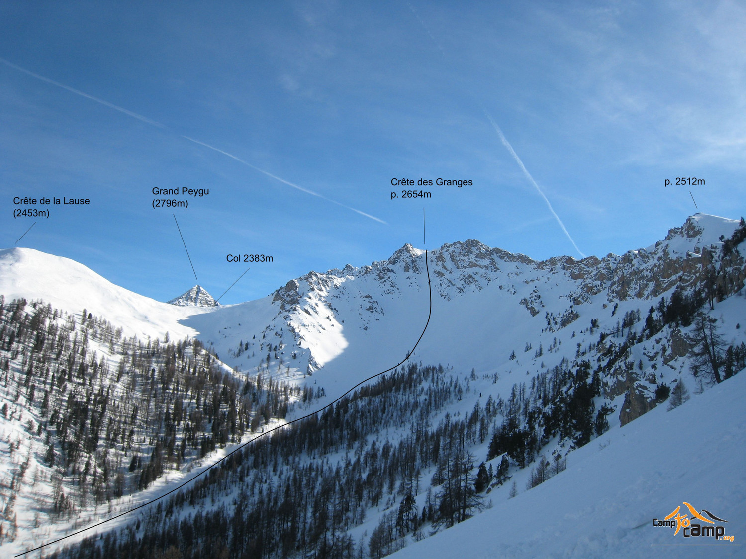 Couloir N Crête des Granges
